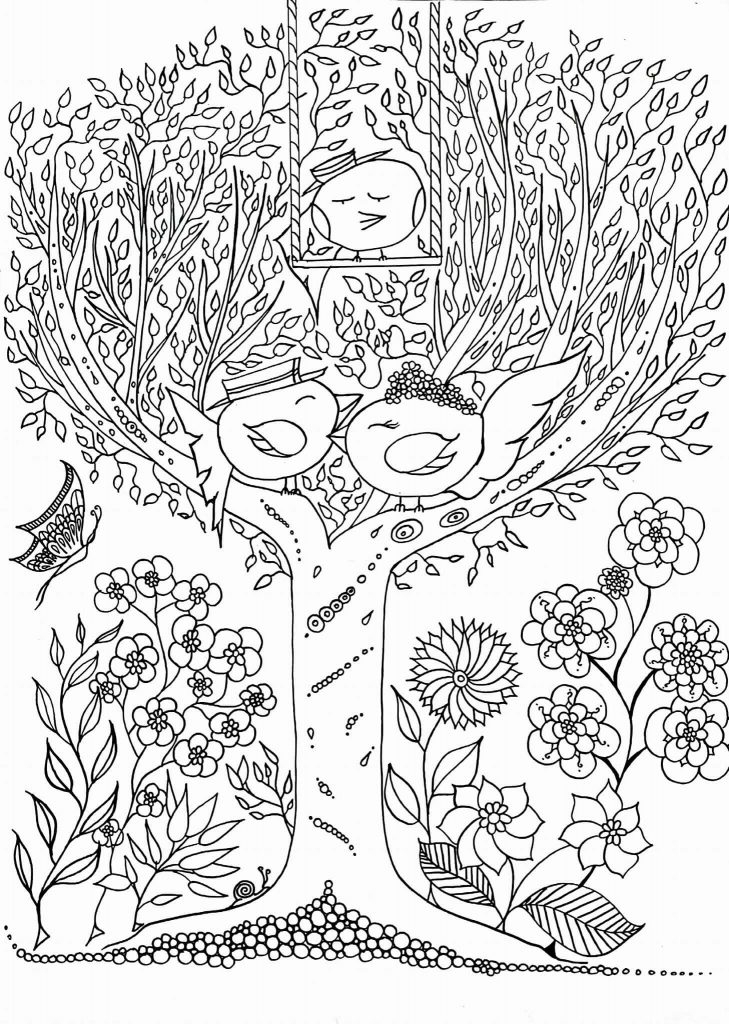 Coloriage Zen Adulte Les Zoziaux De Leen Margot À Imprimer concernant Coloriage À Imprimer Adulte