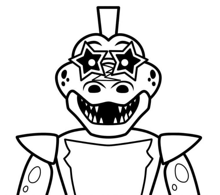 fnaf security breach coloring pages