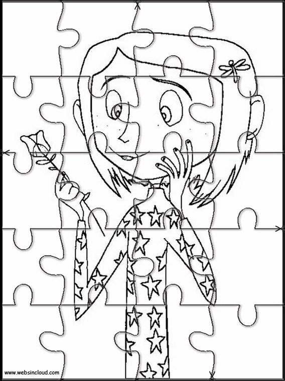 Coraline Puzzle Druckbare 6 avec Puzzle Zum Ausmalen