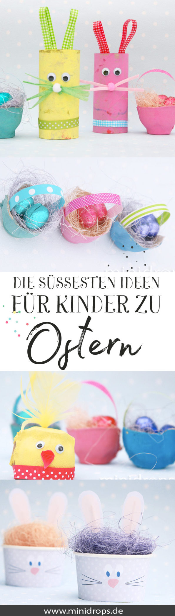 Die Schönsten Bastelideen Für Kinder Zu Ostern • Minidrops intérieur Bastelsachen Für Kinder