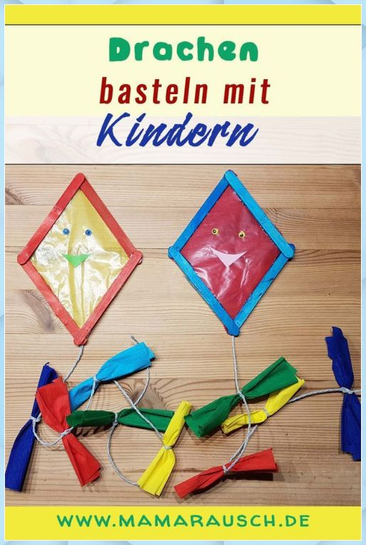 Drachen Aus Eisstielen Basteln (Herbstdeko) | Mama Raus dedans Drachen Basteln Mit Kindern