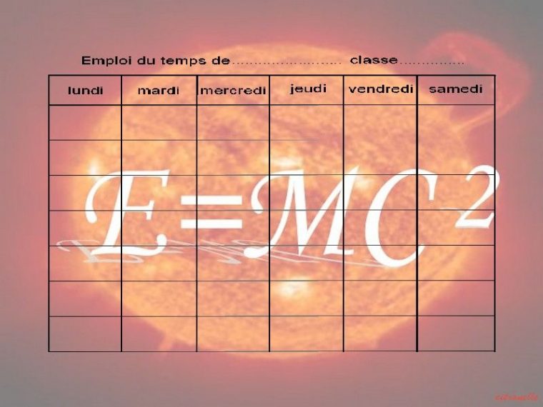 Emploi Du Temps Scolaire encequiconcerne Emploi Du Temps Scolaire