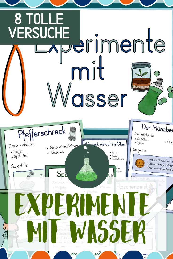 Experimente Mit Wasser – Versuchsanleitung concernant Versuche Mit Wasser