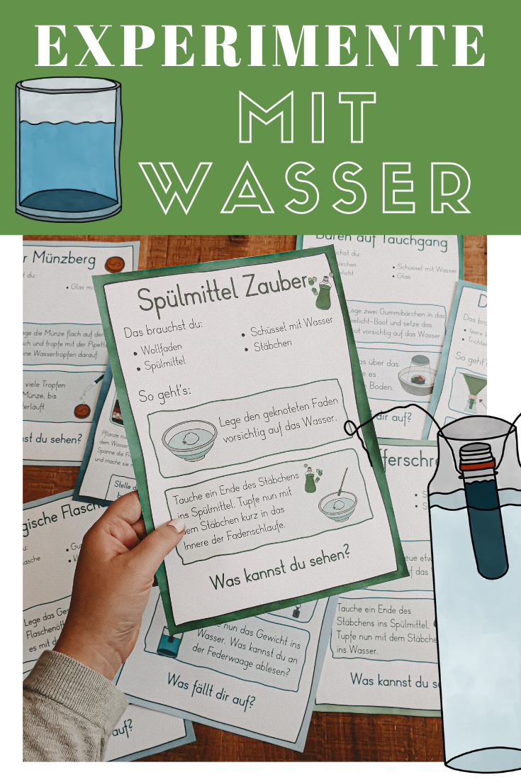 Experimente Mit Wasser – Versuchsanleitung serapportantà Versuche Mit Wasser