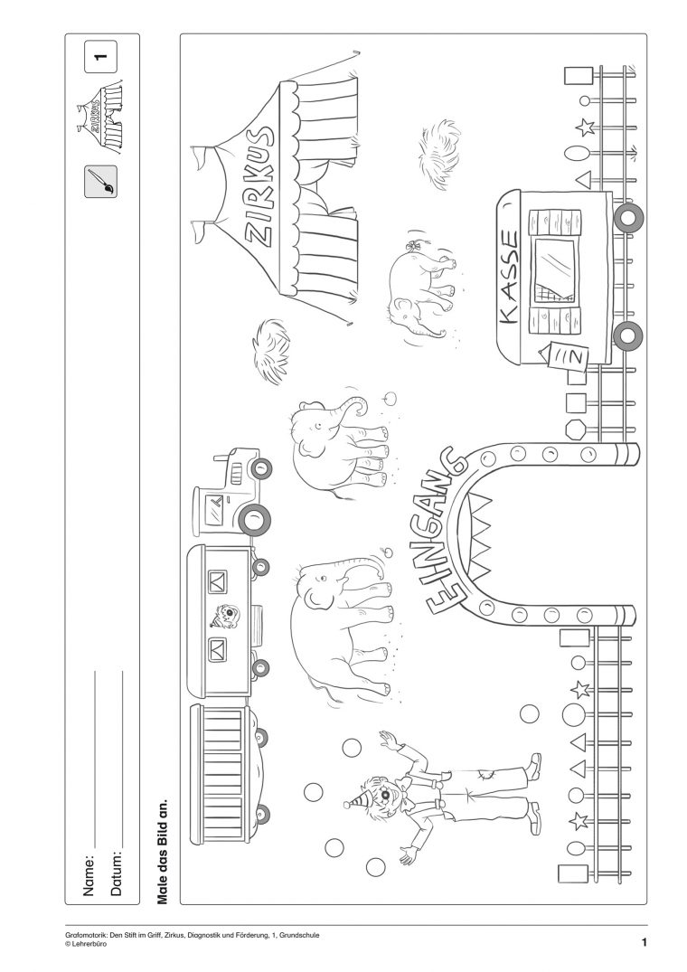 Grundschule Unterrichtsmaterial Diagnostik Und Förderung encequiconcerne Zirkus Grundschule Material