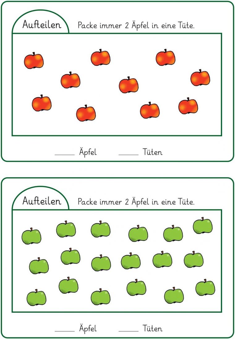 Hier Eine Kartei Zum Aufteilen Mit 24 Verschiedenen serapportantà Arbeitsblätter Apfel Grundschule