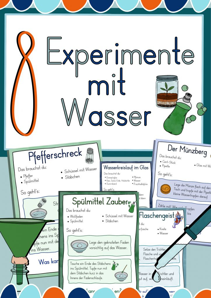 Hier Findest Du 8 Tolle Experimente Mit Wasser Zu avec Versuche Mit Wasser