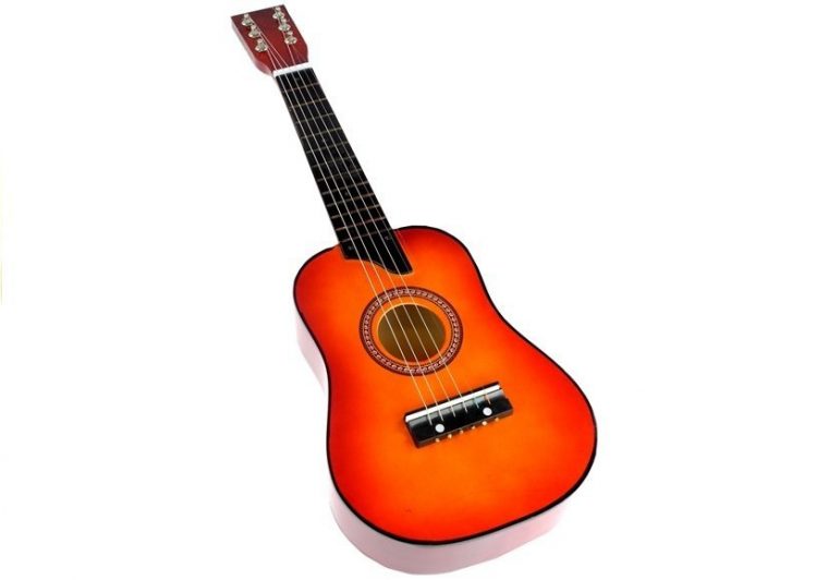 Holzgitarre Klassisches Misukinstrument Für Kinder Rot pour Kinder Musikinstrument