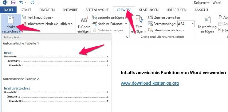 Inhaltsverzeichnis Vorlage Für Word Zum Ausdrucken tout Inhaltsverzeichnis Vordruck