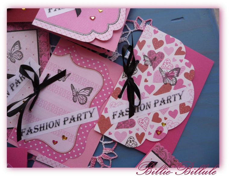 Invitations D'Anniversaire, Un Peu De Scrap – Billie dedans Invitations Anniversaire