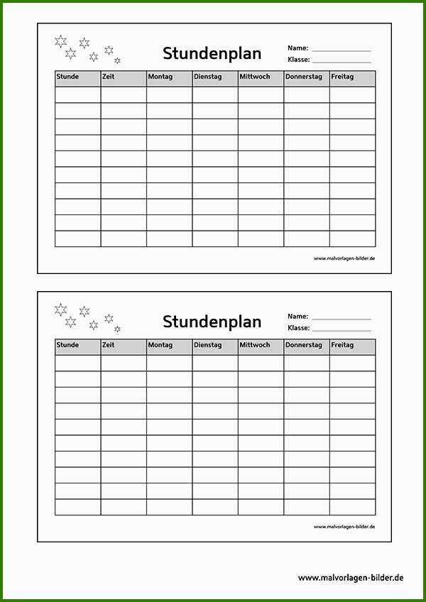 Lernplan Erstellen Vorlage Schockieren Stundenplan Vorlage tout Stundenplan Online Ausfüllen
