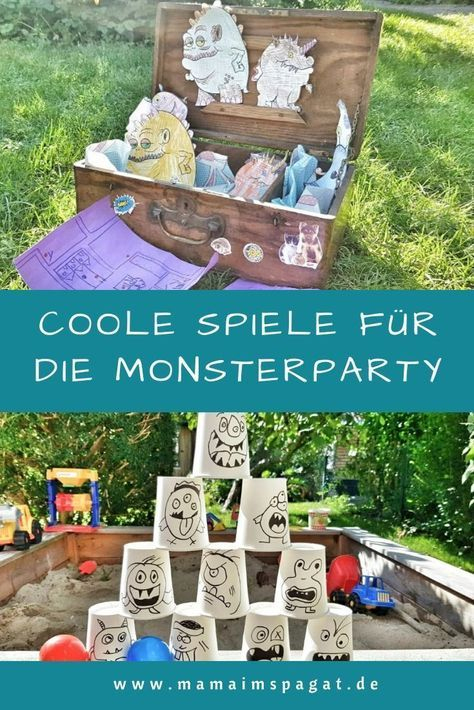 Monsterparty Als Motto Zum Kindergeburtstag I Mama Im à Spiele Für Kindergeburtstag