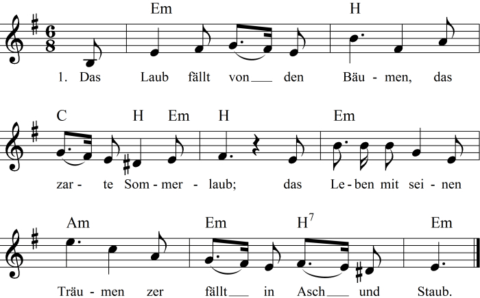 Noten, Liedtext Und Midi/Mp3 Zum Anhören Des Lieds 'Das avec Liedtext