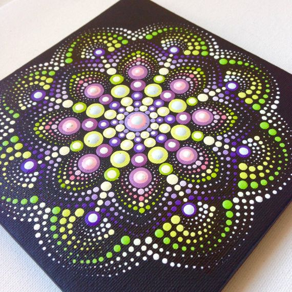 Original Dotart Keilrahme Wanddekoration Bild | Mandala tout Mandalas Selber Machen