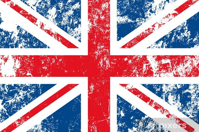 Papier Peint Drapeau Anglais Usé • Pixers® – Nous Vivons tout Drapeau De L Angleterre