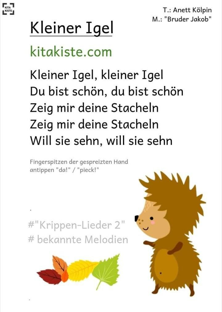 Pin Von Jenny Anzlin Auf Kinderlieder | Lieder, Bruder encequiconcerne Herbst Kinderlieder