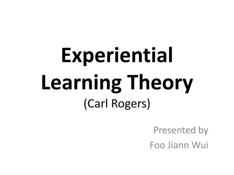 Ppt – Experiential Learning Theory (Carl Rogers dedans Carl Rogers Theorie