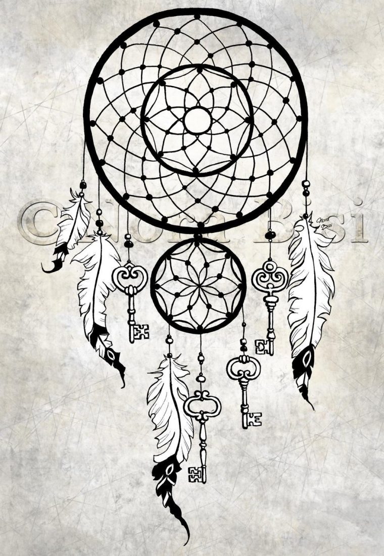 Steam Punk Dreamcatcher Tattoos – Google Search | Dessin intérieur Coloriage Attrape Reve