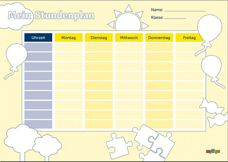 Stundenplan Zum Ausdrucken Kostenlos – Stundenplan concernant Stundenplan Online Ausfüllen