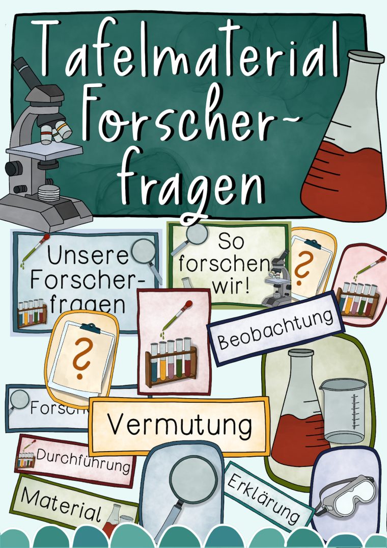 Tafelmaterial Forscherfragen – Bild- & Textkarten avec Versuche Mit Wasser