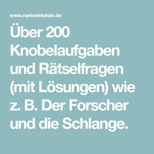 Über 200 Knobelaufgaben Und Rätselfragen (Mit Lösungen serapportantà Quizfragen Für Kindergartenkinder