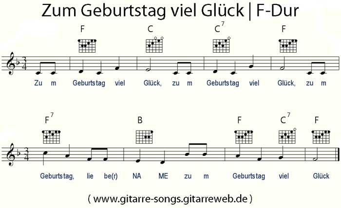 Zum Geburtstag Viel Glück Akkorde serapportantà Viel Glück Und Viel Segen Noten