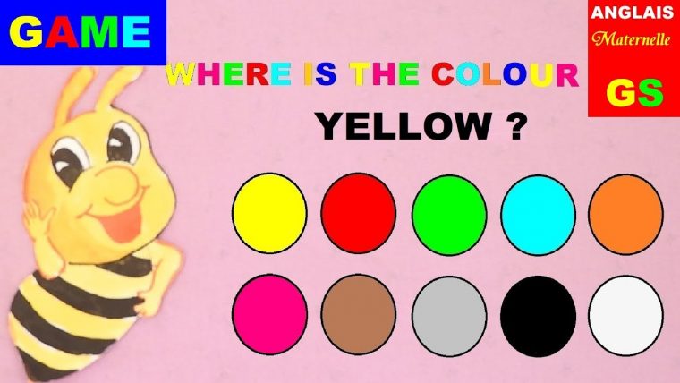 10 Couleurs En Anglais Pour Les Petits : Jeu Intuitif En concernant Coloriage Pour Apprendrer Les Couleurs