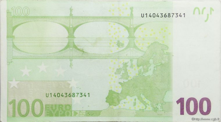 100 Euro Europe 2002 €.140.07 B91_0268 Billets à Coloriage De Billet Euro