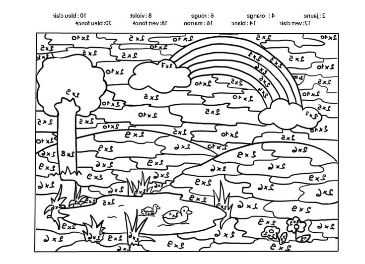 11 Original Coloriage Magique Ce2 Multiplication Pics serapportantà Coloriage Halloween Ce2