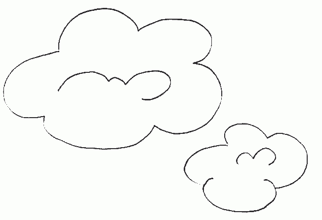 126 Dessins De Coloriage Nuage À Imprimer à Nuageux Soleil Coloriage