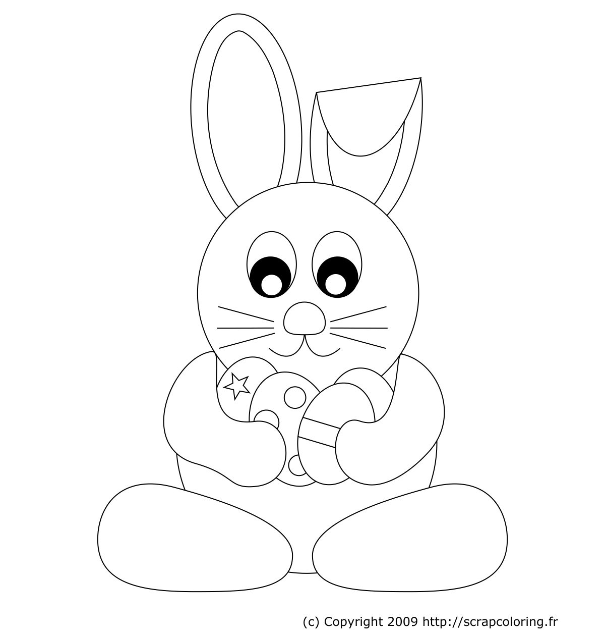 Lapin Et Chapeau De Magicien Coloriage - GreatestColoringBook.com