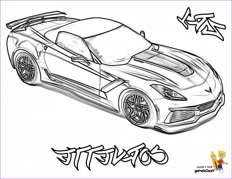 corvette coloring pages