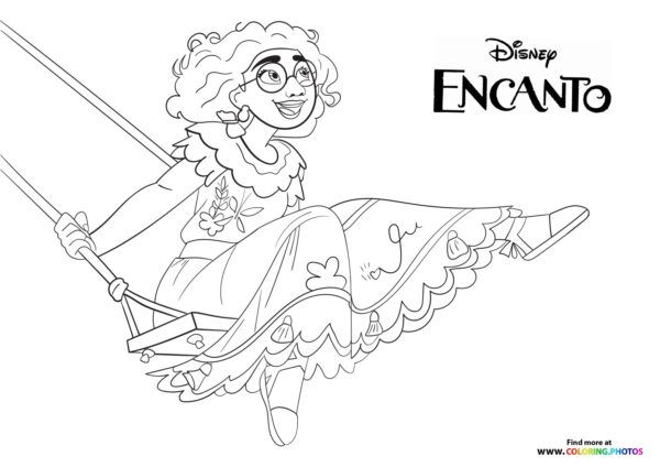 dolores encanto coloring page