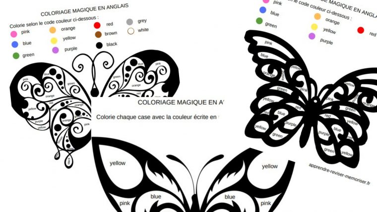 3 Coloriages Magiques En Anglais Pour Apprendre Les avec Coloriage Pour Apprendrer Les Couleurs