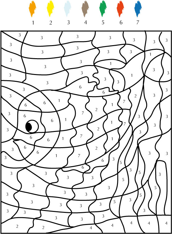 39 Dessins De Coloriage Dessin À Numéro À Imprimer Sur destiné Coloriage Par Numero