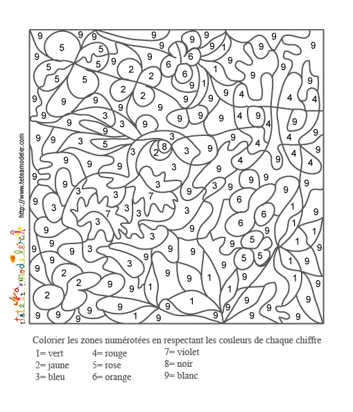 39 Dessins De Coloriage Dessin À Numéro À Imprimer Sur serapportantà Coloriage A Imprimer A Numero