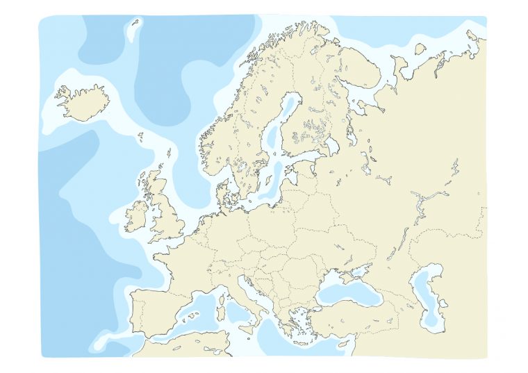 50 Modèles De Carte Vierge Du Monde, France & Europe – Canva dedans Carte Vierge Europe