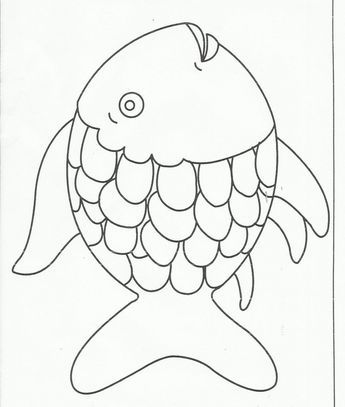 rainbow fish coloring page