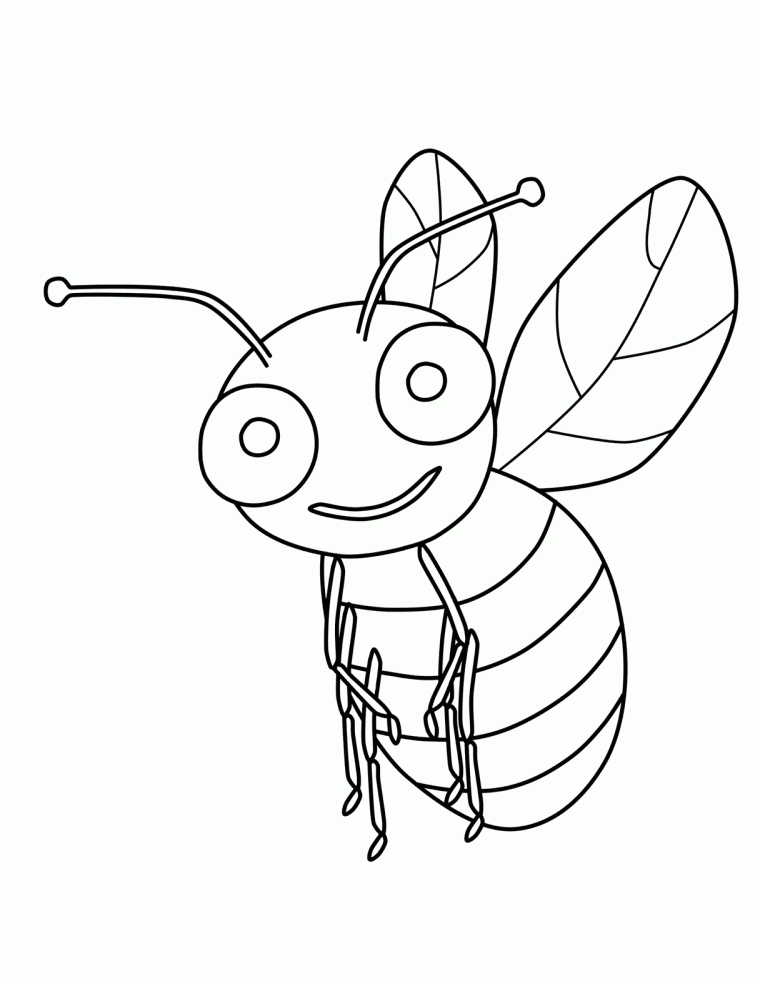 bee coloring pages