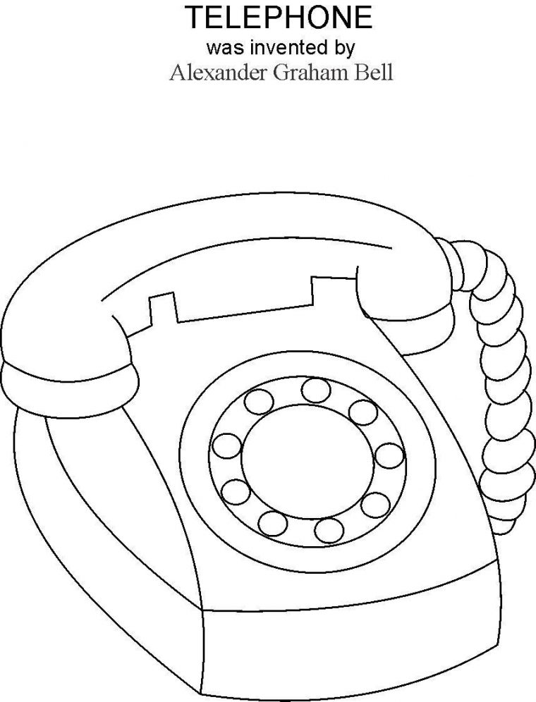 phone coloring page