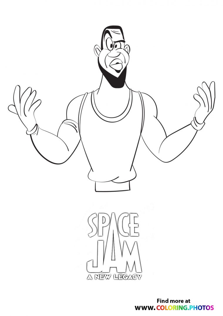 space jam color pages