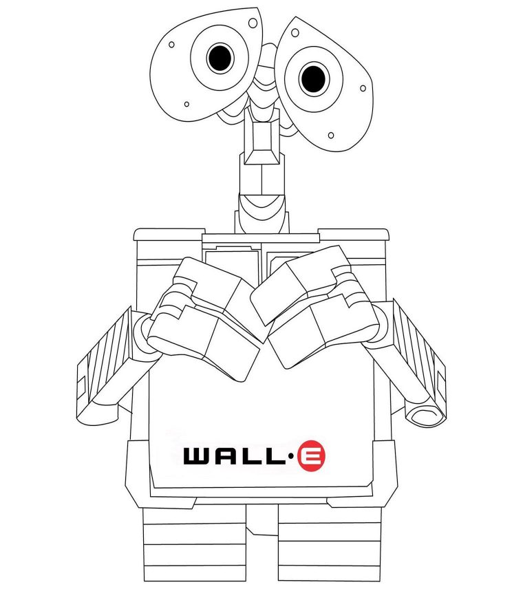 wall e coloring page