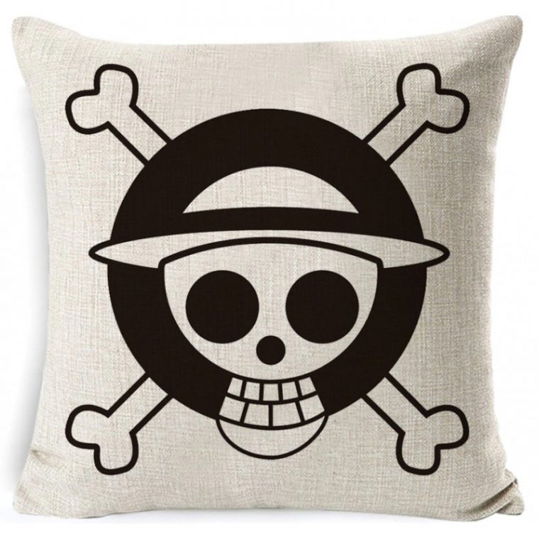 Acheter Taie D'Oreiller One Piece Drapeau Pirate Luffy concernant Fabriquac Un Drapeau De Pirates One Piece