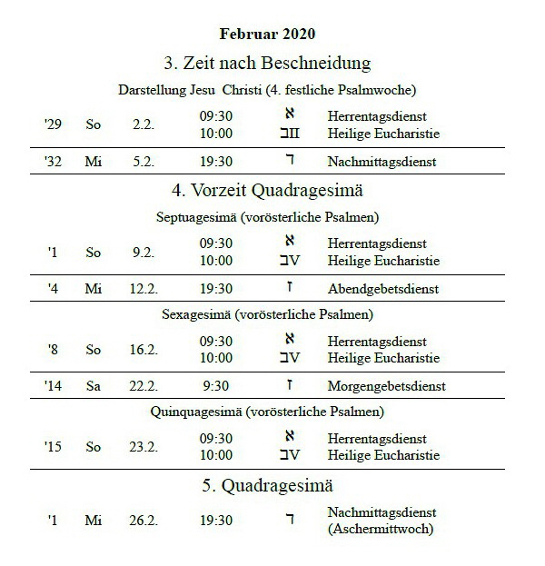 Aktuell serapportantà Liturgischer Kalender 2022 Evangelisch