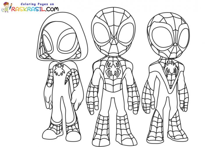 spidey and his amazing friends coloring pages