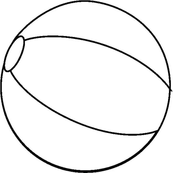 beach ball coloring page