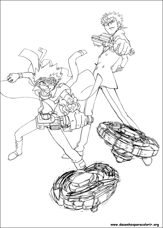 Beyblade Para Colorir tout Coloriage Toupie Turbo