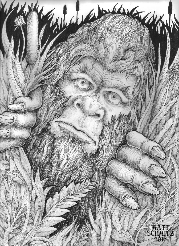 bigfoot coloring pages