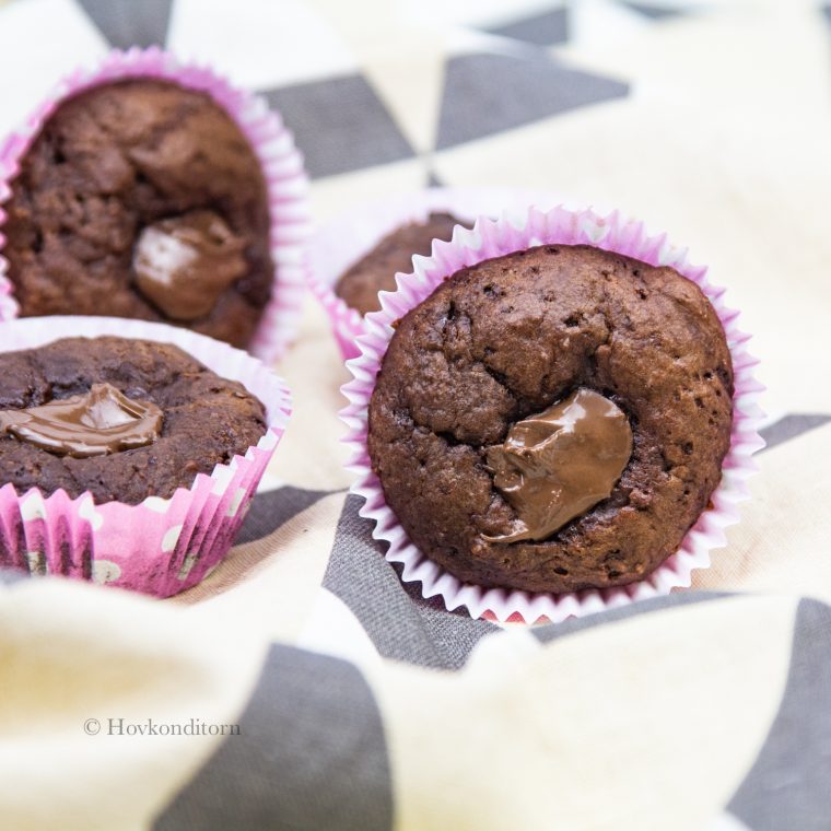 Buttermilk Chocolate Nutella Muffins dedans Toque De Choc Muffin Nutella