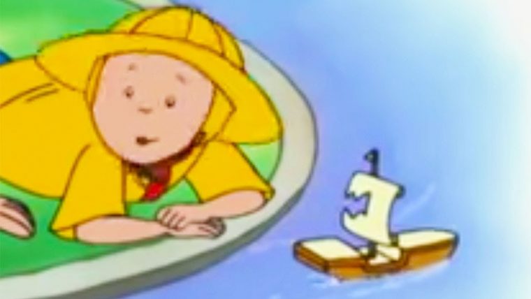 Caillou Français – Le Bateau Brisé De Caillou | Conte Pour destiné Cailloux En Francais Dessin Animes